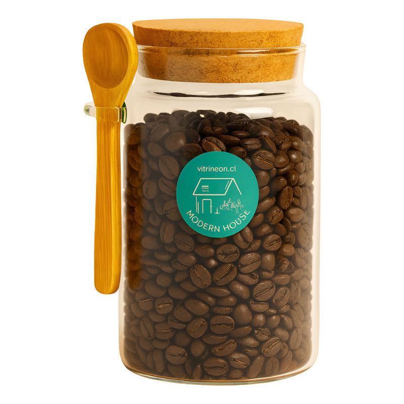 Contenedor Hermetico Cafe Frasco De Vidrio Contenedor Cafe