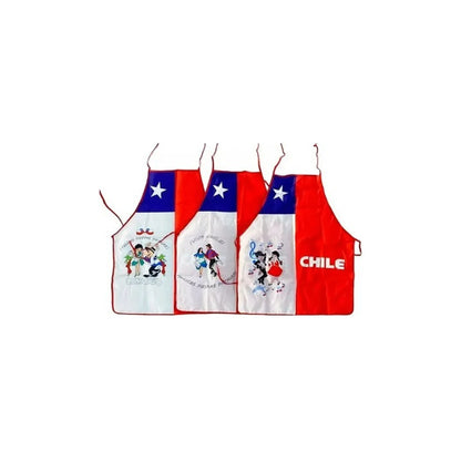 X4 Delantal Cocina Fechas Patrias Delantal Festivo Chile