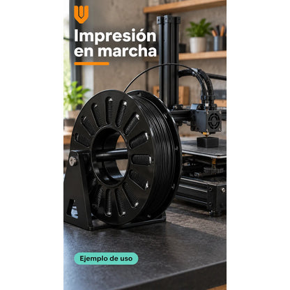 Filamento Impresora 3d Negro 1,75mm ±0,02mm Rollo Carrete Negro Filamento Impresión Tridimensional Bobina Rollo Carrete Negro Modelado Digital Prototipos Figuras Diseños Maquetas 1,75 Mm