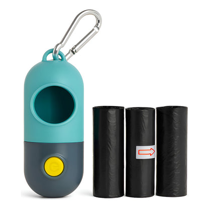 Dispensador Mascota Paseo Noche Linterna Led Limpieza Rapida