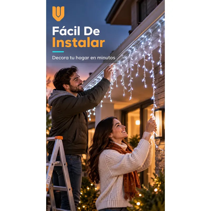 Luces Decoración Árbol Navidad Luz Led Navideña Blanco Blanco Guirnalda Led Navidad Luz Calida 5 Metros Ocho Funciones Cable... Blanco Guirnalda Led Navidad Luz Calida 5 Metros Ocho Funciones Cable...