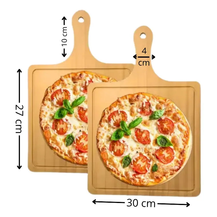 Tablas Pizza Tabla Cuadrada Picoteo Plato Madera 27x30cm Tabla Picoteo Madera