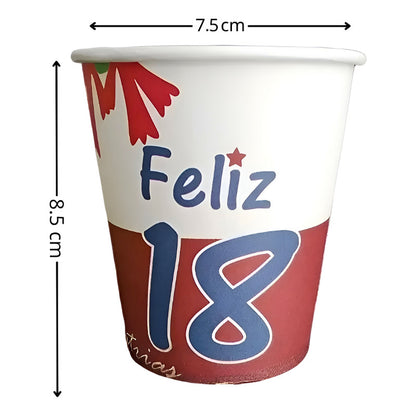 X10 Vaso Desechable Fiestas Patrias Vasos Desechable Fiesta