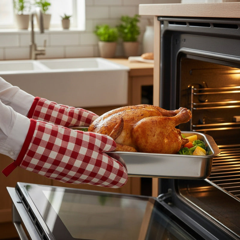 2 Bandeja Para Horno Bandeja Acero Inoxidable Multiuso 35x26