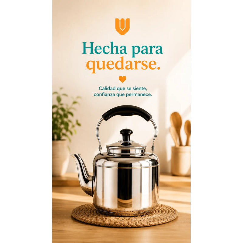 Tetera Cuello Cisne Invierno Café Gourmet Acero Metal Plateado Metalico Brillante Elegante Estilo Gourmet Moderno Cocina Barista Premium Acabado Acero Inoxidable