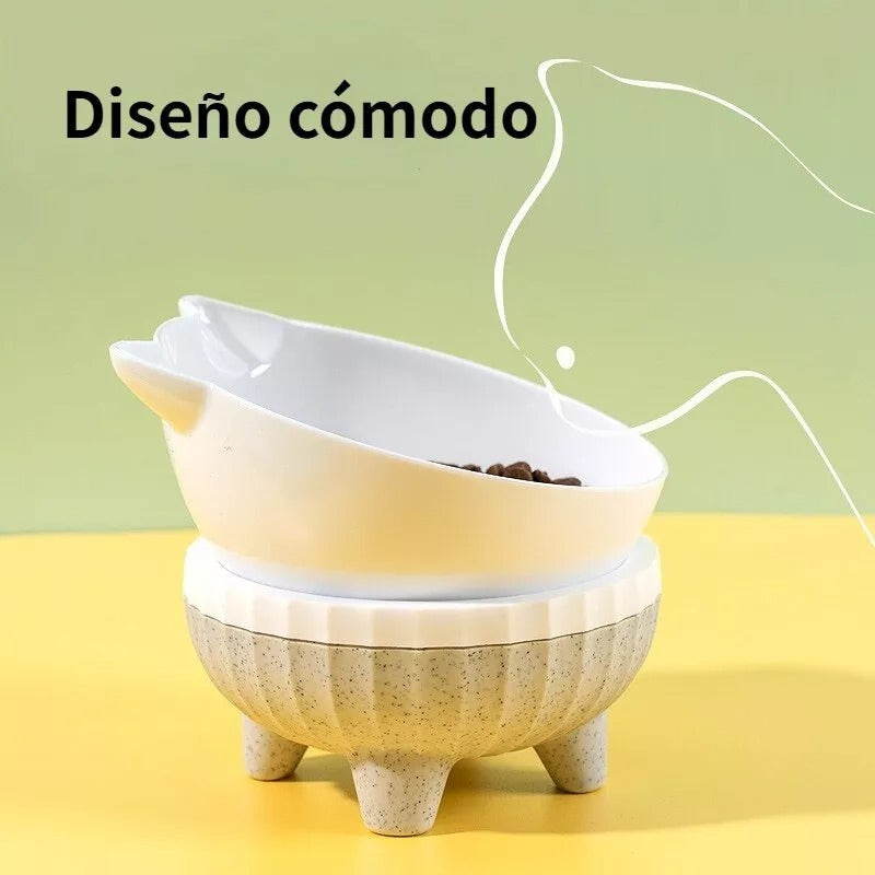 Plato Comida Perro Plato Alto Inclinable Plato Mascota