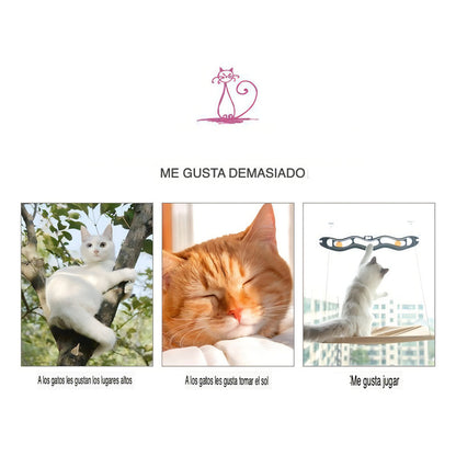 Hamaca Para Gatos Cama De Gato Cama Colgante Ventana - Wuf Color Beige Diseño Liso