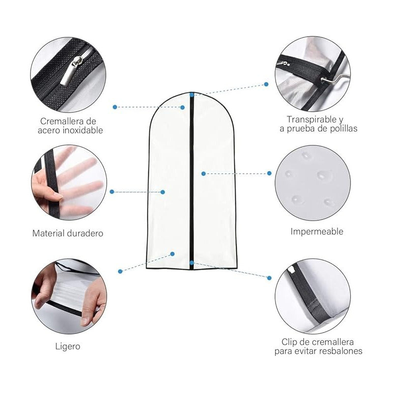 Organizador Colgante Ropa Organizadores Cubre Trajes 60x80cm