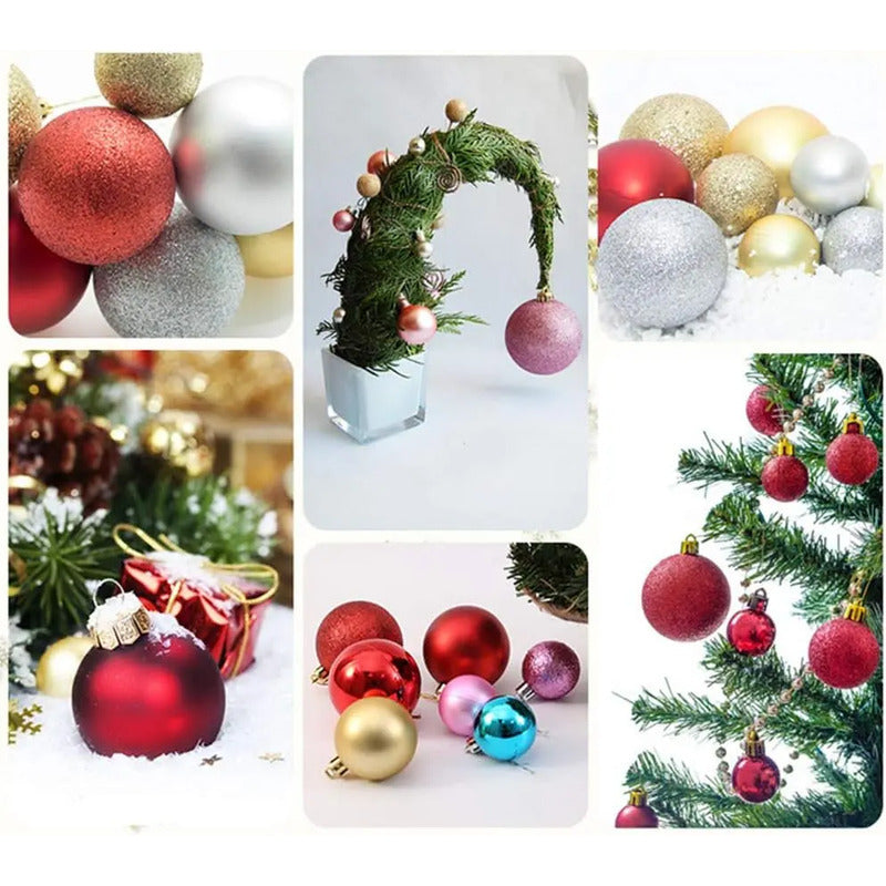 Esferas Navidad 5 Cm Brillante Mate 20 Unid Vitrineon Cl
