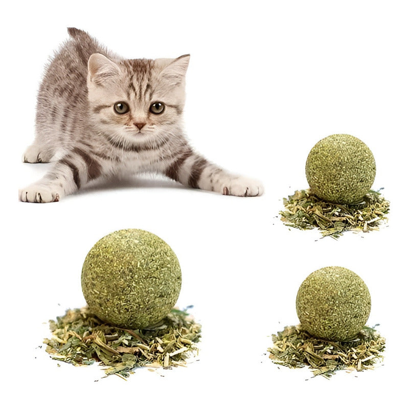 X4 Bola Catnip Para Gatos Juguetes De Gato Snack Para Gatos Color X4 Catnip Verde X-313