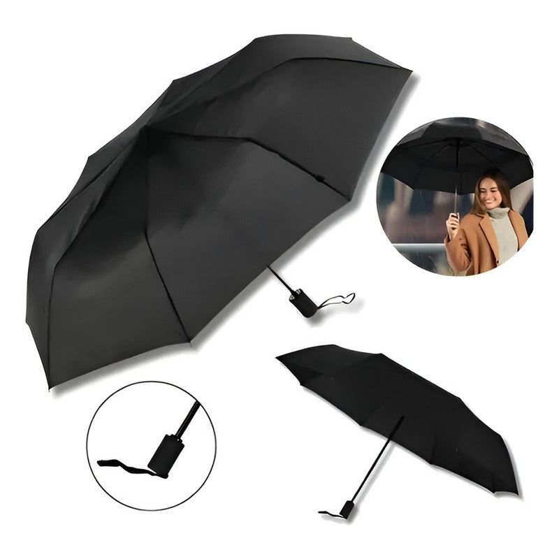 Paragua Parasol Lluvia Retractil Plegable 8 Varill Sombrilla