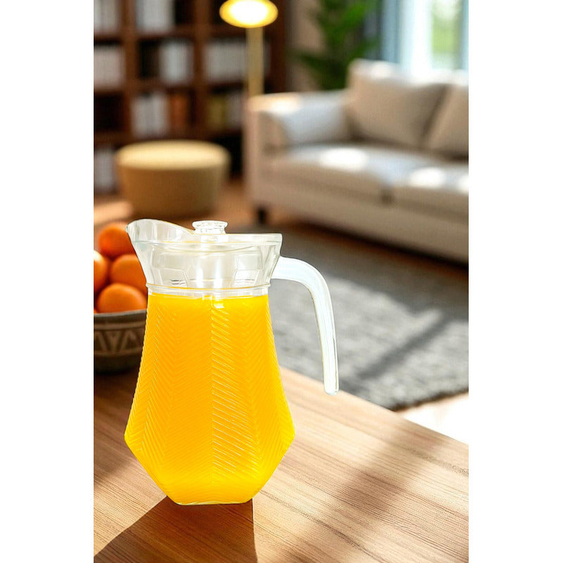 X4 Jarra De Vidrio De Agua Jugo Jarras Agua Transparente