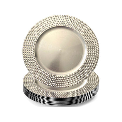 4 Plato Base Navideños Vajilla Navidad Juego De Platos 33cm