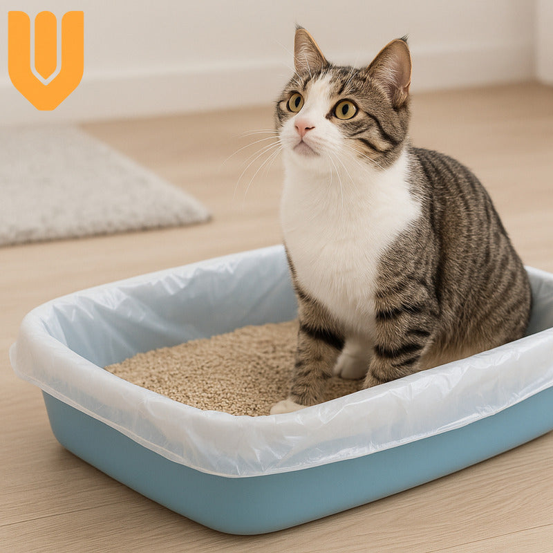 12 Bolsas Arenero Gatos Bolsa Sanitarias Desechables 60x50cm