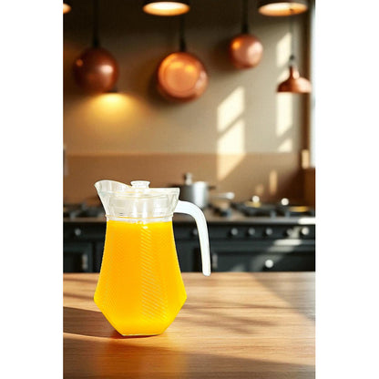 X5 Jarra Vidrio Jugo Jarra Agua Jarro De Vidrio Transparente Transparente