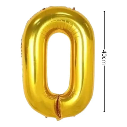 Numeros Cumpleaños Globos Para Cumpleaños Globos Metalicos 0 Dorado