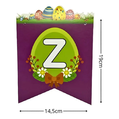 Banderin Feliz Pascuas Decoracion Pascuas Feliz Pascuas Multicolor Banderín Pascua