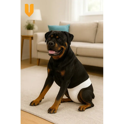 X40 Pañales Perros Desechables Incontinencia Pañales Gato Xl Blanco Hembra Xl 60 X 35 Cm