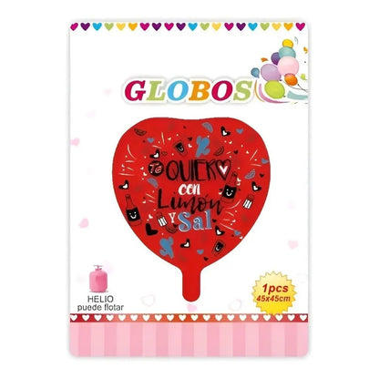 Globos Metalicos Corazon Globo Metalizado Decoracion 196 Rojo