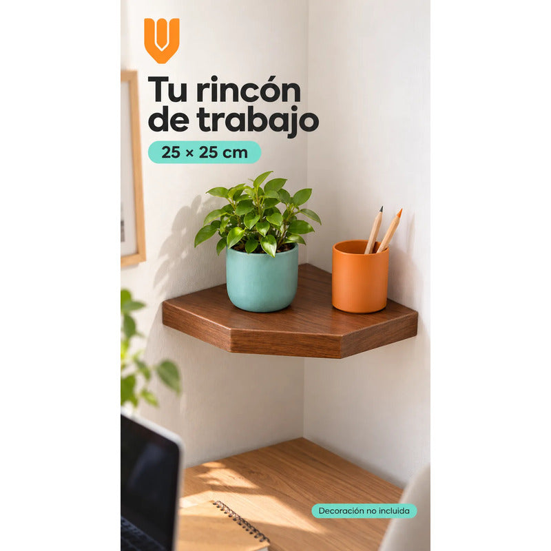 Repisa Esquinera Flotante Mdf Negro 25x25 Cm Vitrineon Cl Negro Repisa Esquinera Flotante Estante Mdf Marrón Decoración Rincón Pared Hogar Plantas Adornos Fotografías Living 25x25