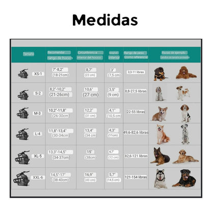 Bozal Perro Grandes Bozal Para Perro Bozal Perro Grande Xxl Negro Xxl