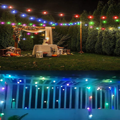 Guirnalda Luces De Terraza Luces Led Navidad Luces Navideñas