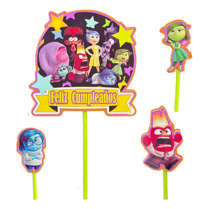 Topper Cumpleaños Torta Cotillon Cup Cake Fiestas Decoracion