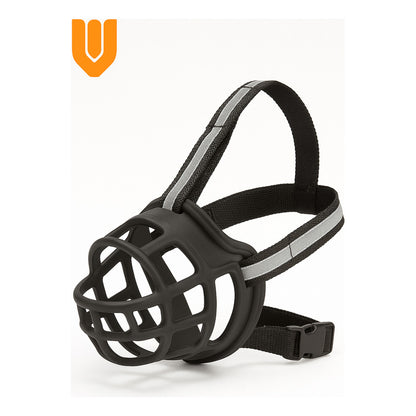 Bozal Perro Xl Vitrineon Cl Caucho Ajustable Antiescape