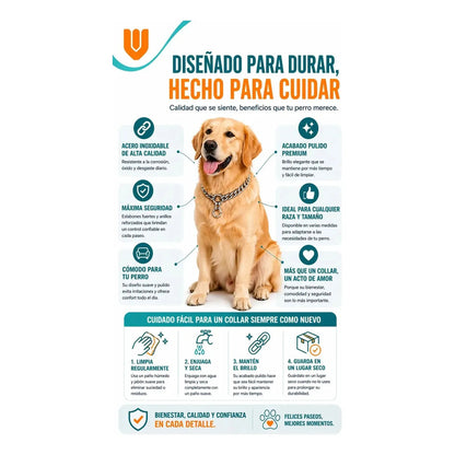 X2 Collar Adiestramiento Perro Collar De Adiestramiento 50cm Plateado 50cm
