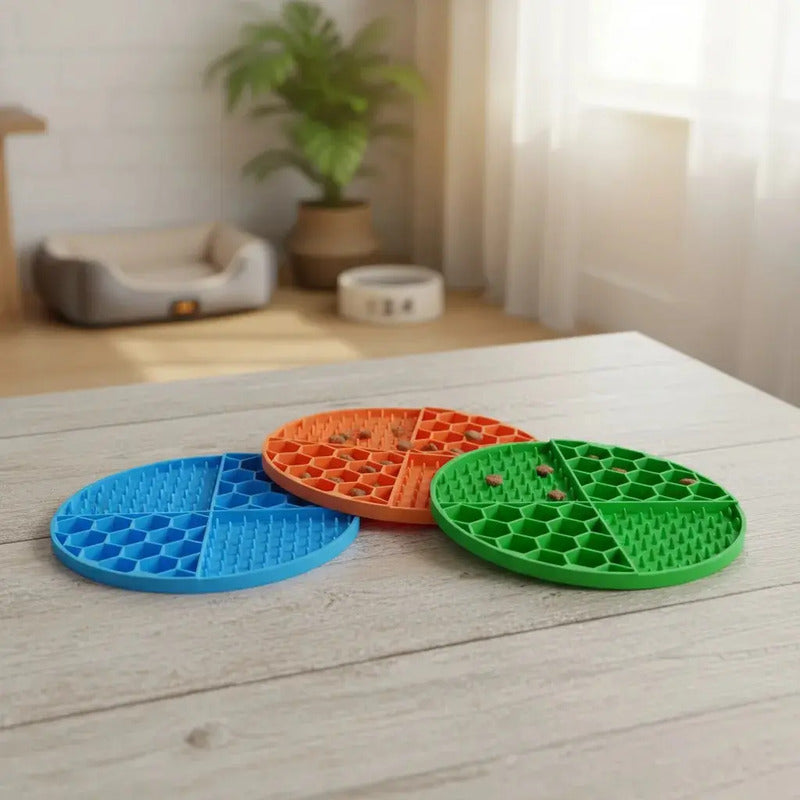 Lickimat Almohadilla Lamer Perro Comedero Antiestrés Tapete 2 Unidades Multicolor
