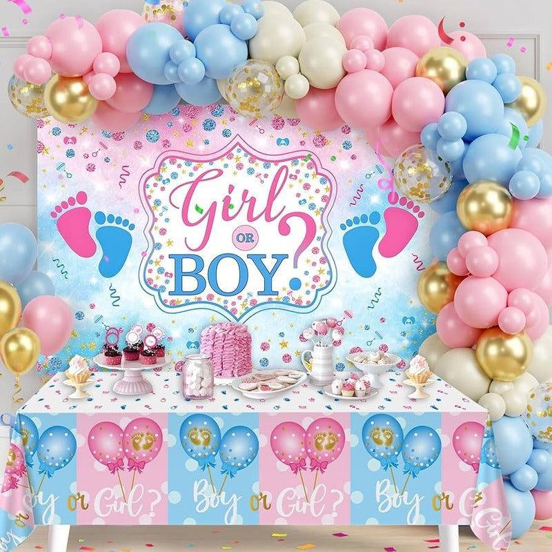 Set Globos Baby Shower Globos Decoracion Revelador Genero