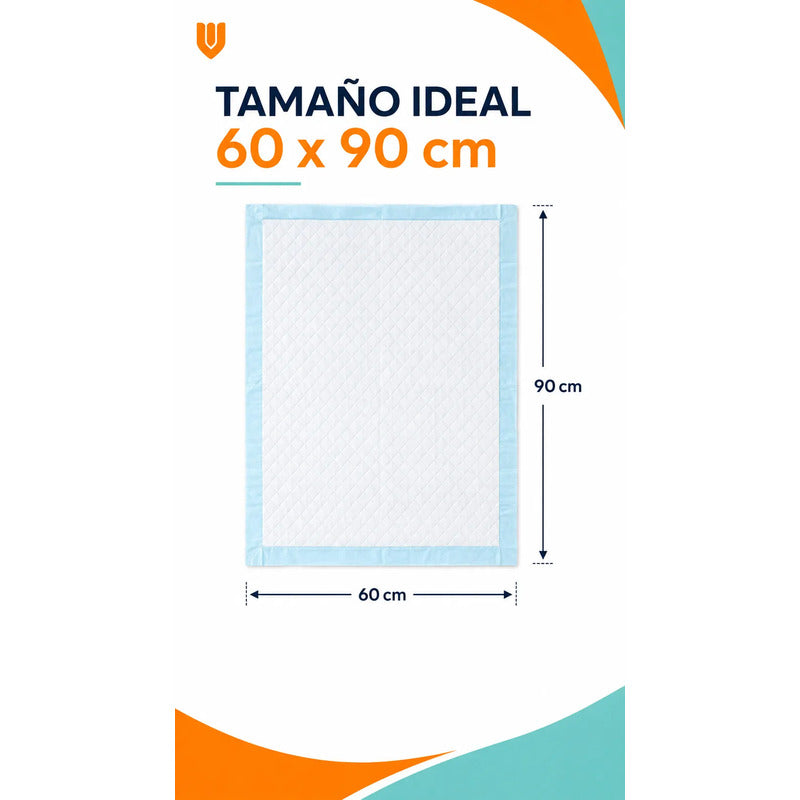 60 Sabanilla Adulto Protector Cama Pañales Protector 60x90 Sabanilla 60x90 Azul - 60x90 Cm