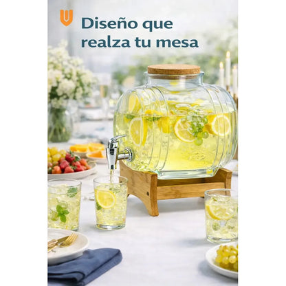 Servidor Jugos Agua  5,5l  Reuniones Fiesta Elegante Nordic Transparente