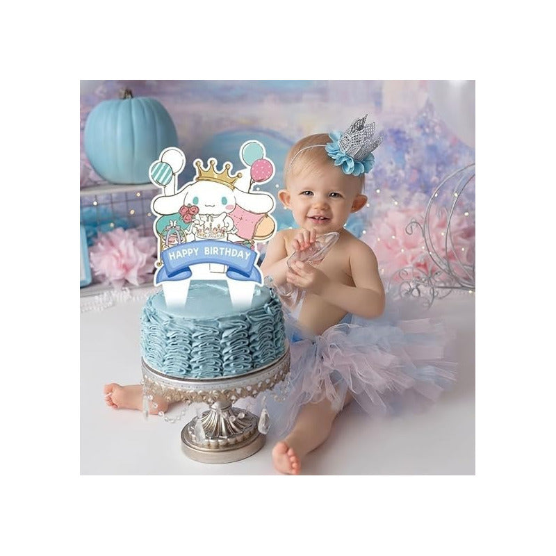 Topper Cumpleaños Torta Cotillon Cup Cake Fiestas Decoracion