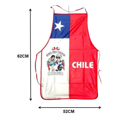 X4 Delantal Cocina Fechas Patrias Delantal Festivo Chile