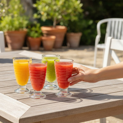 Vitrineon Copas Vidrio Resistente 380 Ml Set 6 Postres Helad