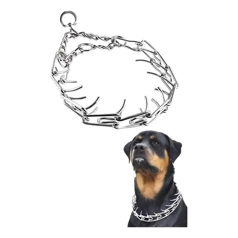Collar De Adiestramiento Collar Adiestramiento Perro 60 Cm Plateado 60 Cm