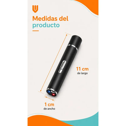 Laser Juguete Gato Interactivo Accesorios Puntero Mascotas Negro Pequeño