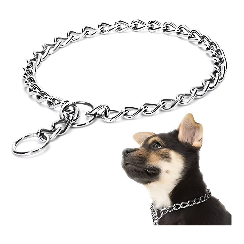 Collar De Castigo Fastpet Cadena Para Perro De Adiestramento Y Entrenamiento Ajustable Diferentes Tamaños Para Raza De Perros De Acero Inoxidable Resistente Suave Con La Piel Y Pelaje