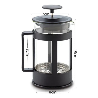 Set 2 Cafetera Prensa Francesa Manual Cafetera Vidrio 350 Ml