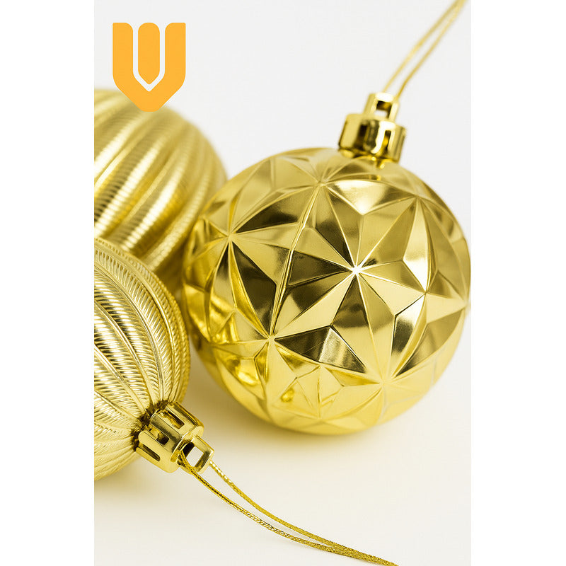 Vitrineon Cl Set8 Esferas12 5 Cm Premium Decoración Navidad