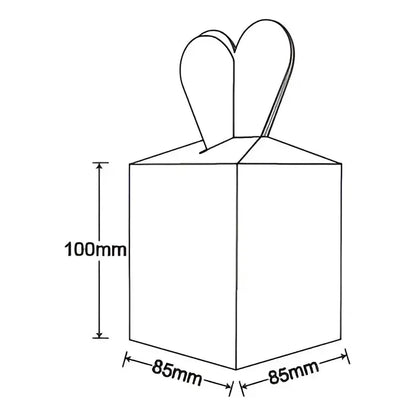 X6 Cajas De Regalo Para Dulces Cotillón Decoración Cumpleaño