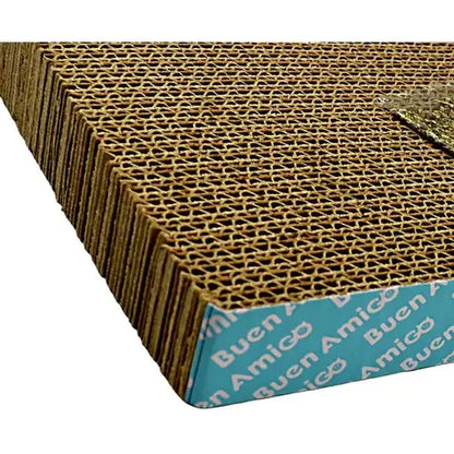 Rascador De Gato Con Catnip De Carton Cosas De Gatos Rascador Carton Corrugado Tus Mascotas Rascador Ola Amarillo
