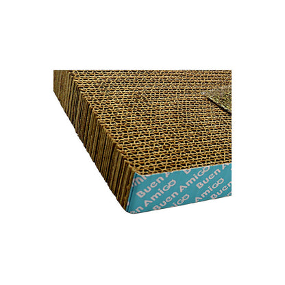 Rascador De Gato Con Catnip De Carton Cosas De Gatos Rascador Carton Corrugado Tus Mascotas Rascador Ola Amarillo