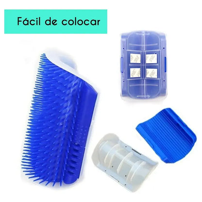 X2 Rascador Gato Yerba Gatera Rascado Para Gato Cepillo Gato Azul