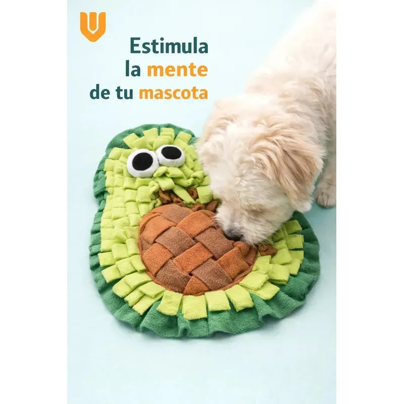 Alfombra Olfativa Juguetes Interactivos Sensorial Diversion Color Verde Palta Aguacate Natural Tonos Hoja Selva Mascotas Canino Estimulacion Sensorial Juego Interactivo Lavable