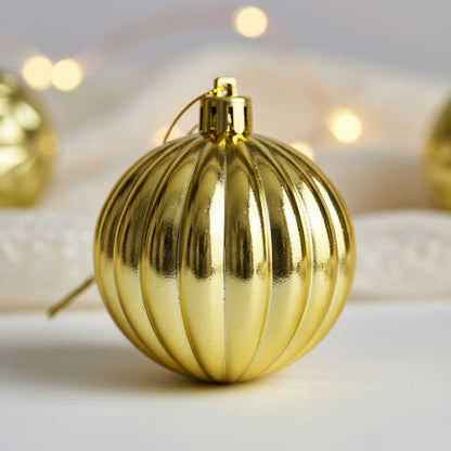 Set 8 Esferas Navideñas Plástico 12 5 Cm Bola Navidad Decora