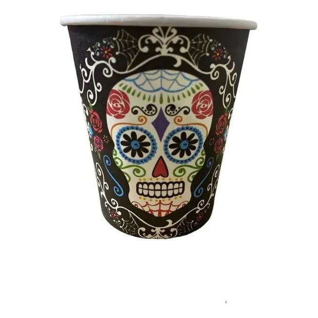 10 Vasos Desechables Halloween Vasos Calavera Halloween