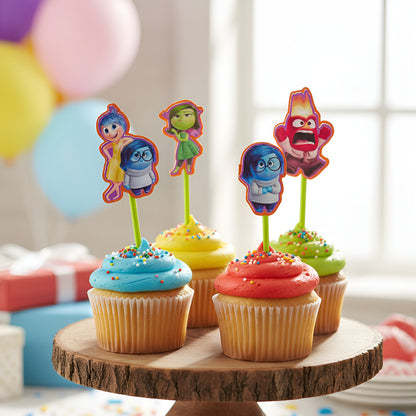 Topper Torta Cotillon Topper Cup Cake Fiestas Intensamente Intensamente