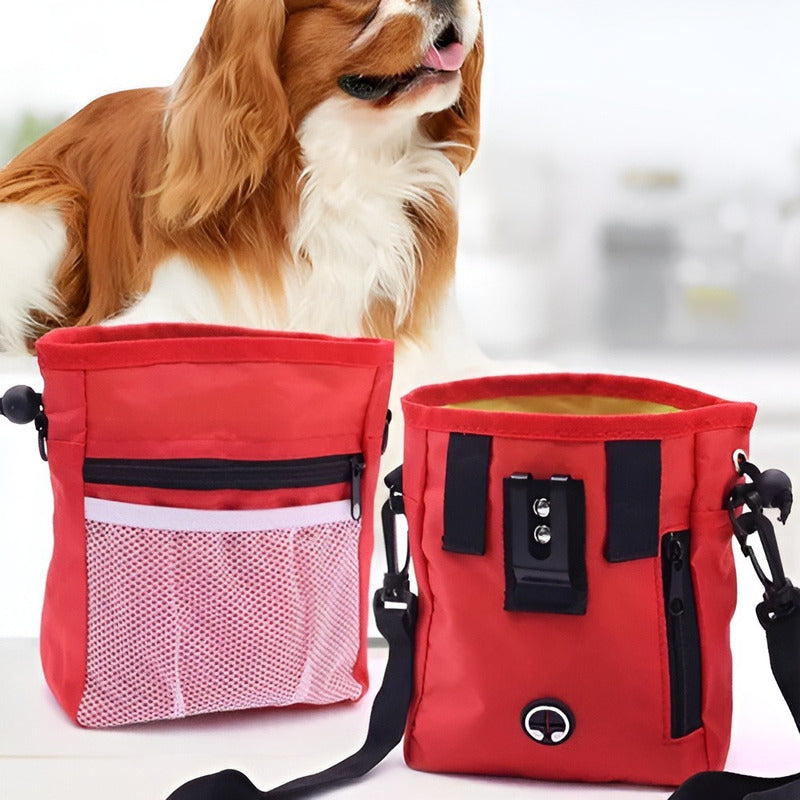 Bolso De Snack Para Mascotas + X6 Bolsas Mascota Bolsa Heces